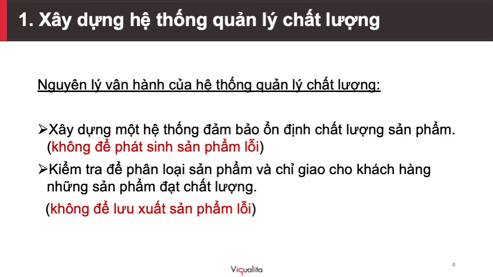 Xây dựng hệ thống quản lý chất lượng theo tiêu chuẩn Nhật Bản