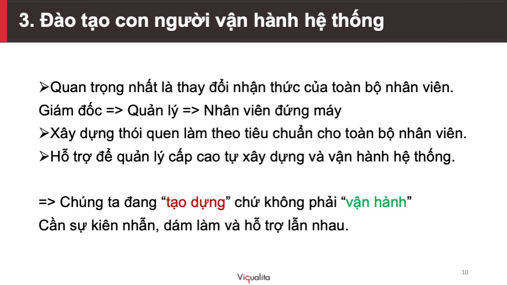 Xây dựng hệ thống quản lý chất lượng theo tiêu chuẩn Nhật Bản
